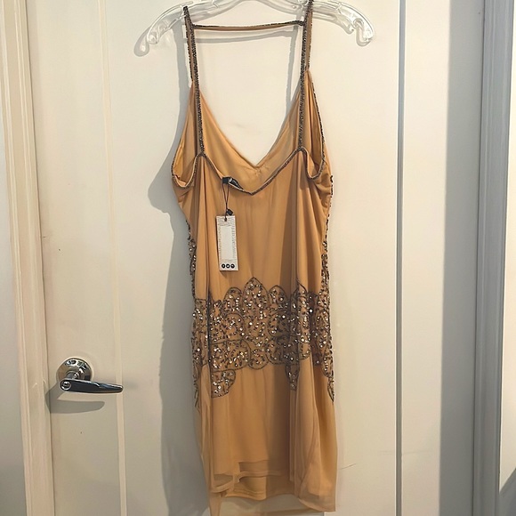 Soft Beaded 1920s Style Flapper Dress - Picture 3 of 3